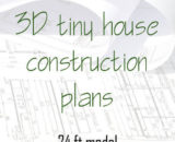 3D tiny house construction plan